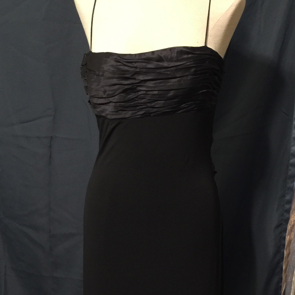 Mary L Couture Black Size 12 Low-Back Dress